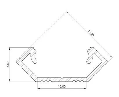 LED-profiili Etman DUCT KULMA VAL SET