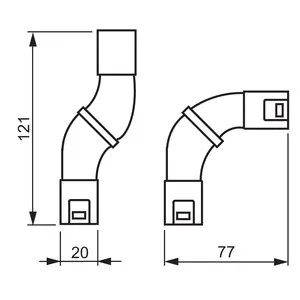 Jatkomuhvi muovi AJP20, 20mm HF Niveljatkoholkki