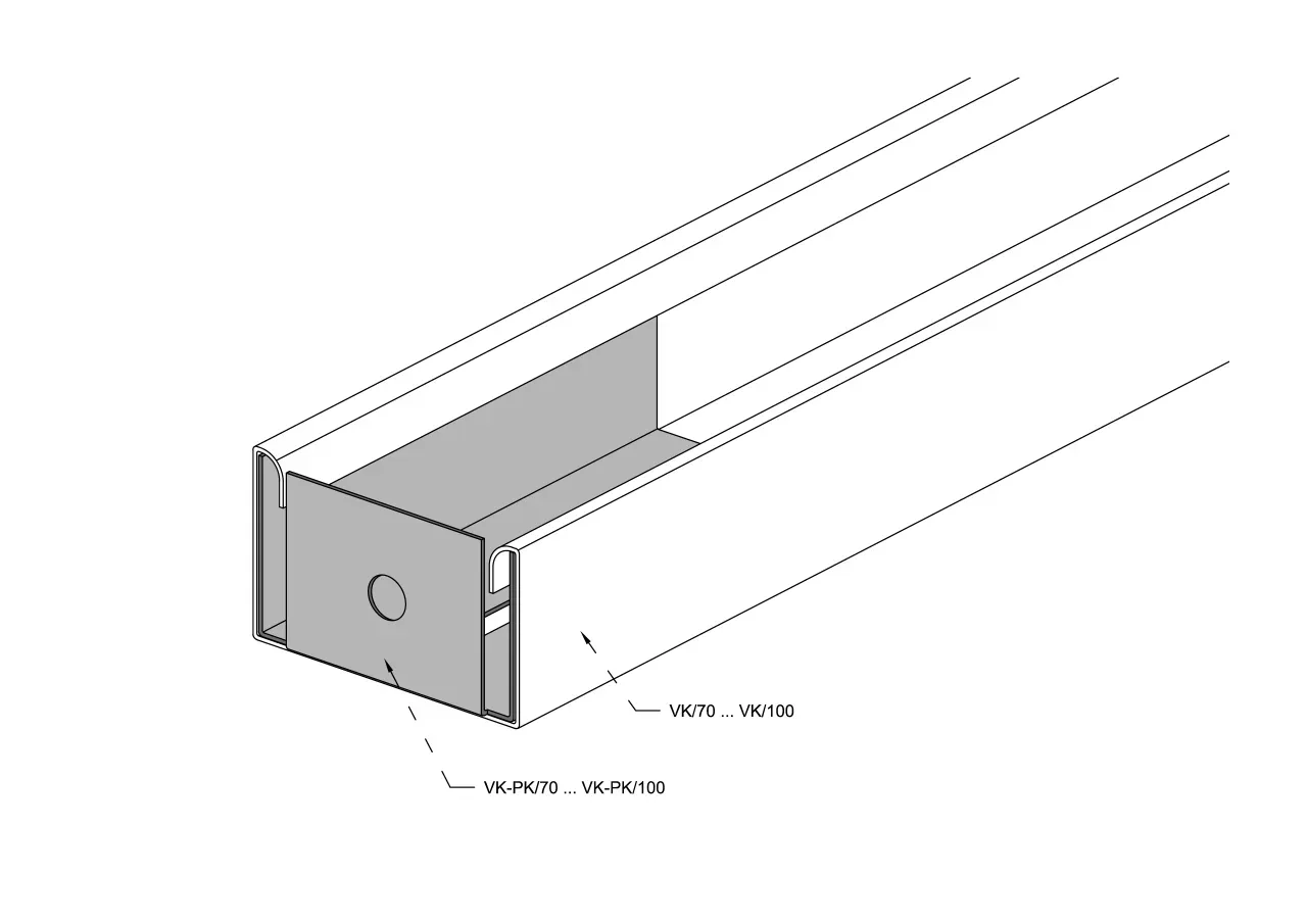 Päätykannake SKT VK-PK/70 zn Fe  KS