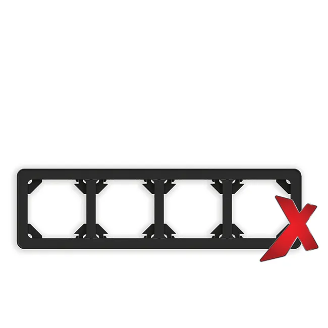 Peitelevy Etman DesignX 4-OSAINEN S+S+S+S MUS
