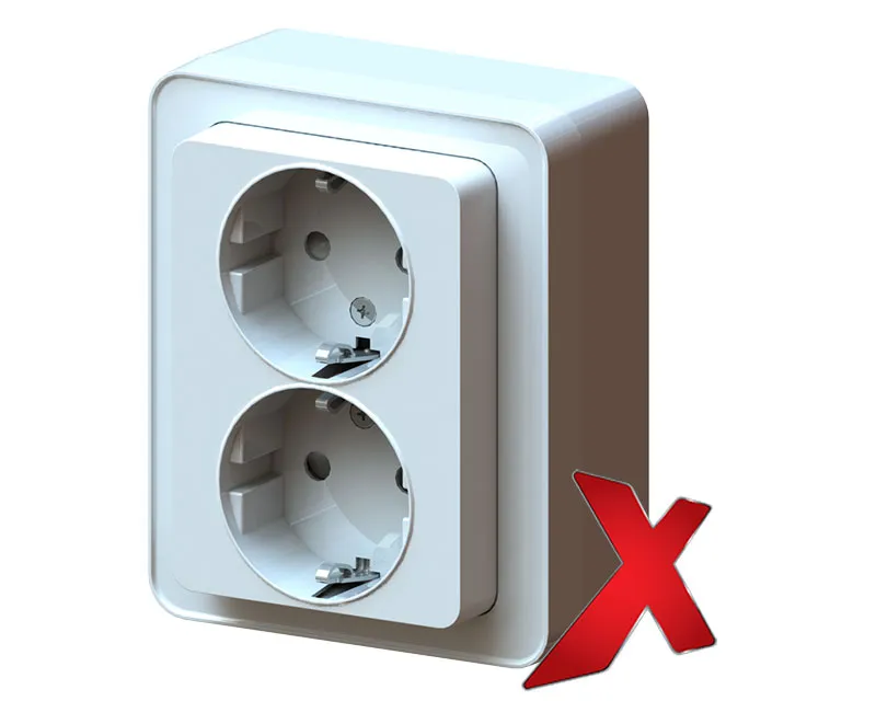 Pistorasia Etman DesignX 2S/16A/IP21 PPJ VAL