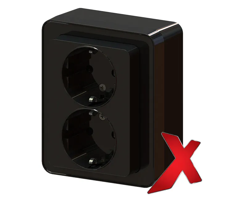 Pistorasia Etman DesignX 2S/16A/IP21 PPJ MUS