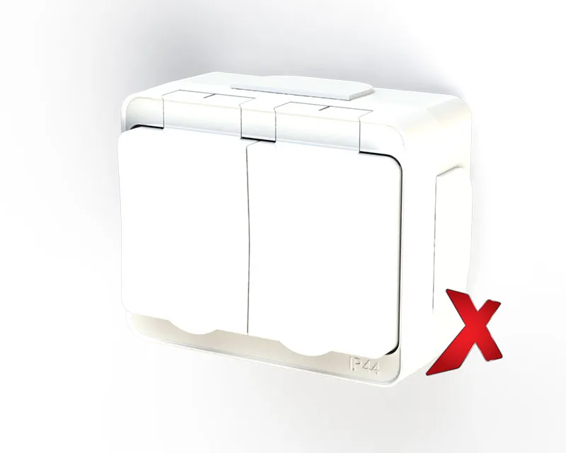 Pistorasia Etman DesignX 2S/16A/IP44 PPJ VAL