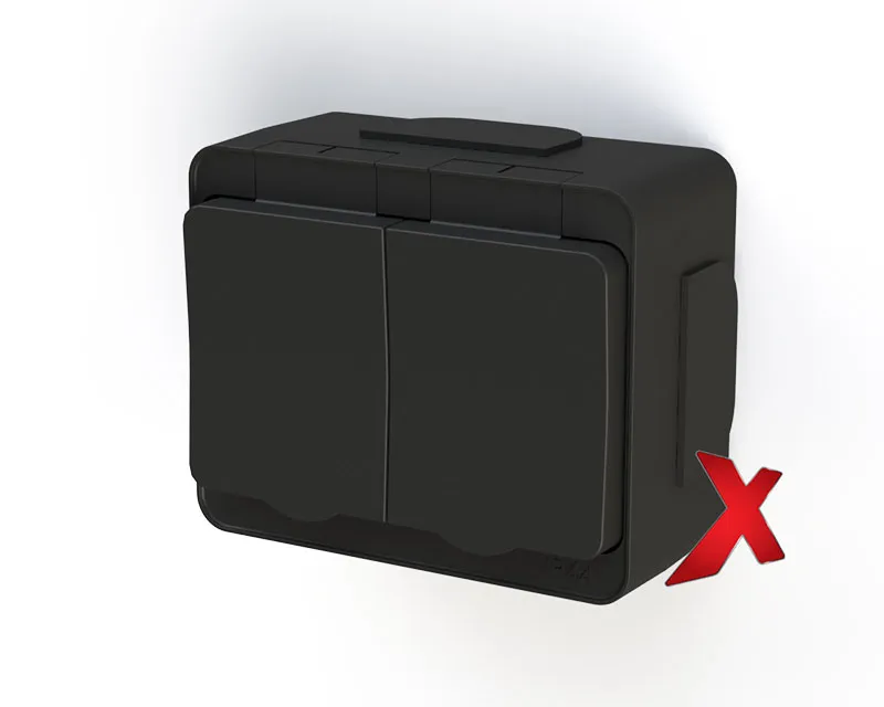 Pistorasia Etman DesignX 2S/16A/IP44 MUS