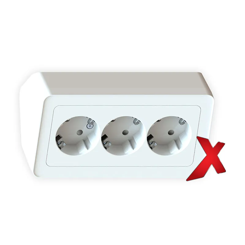 Pistorasia Etman DesignX 3S/16A/IP21 KULMA VAL