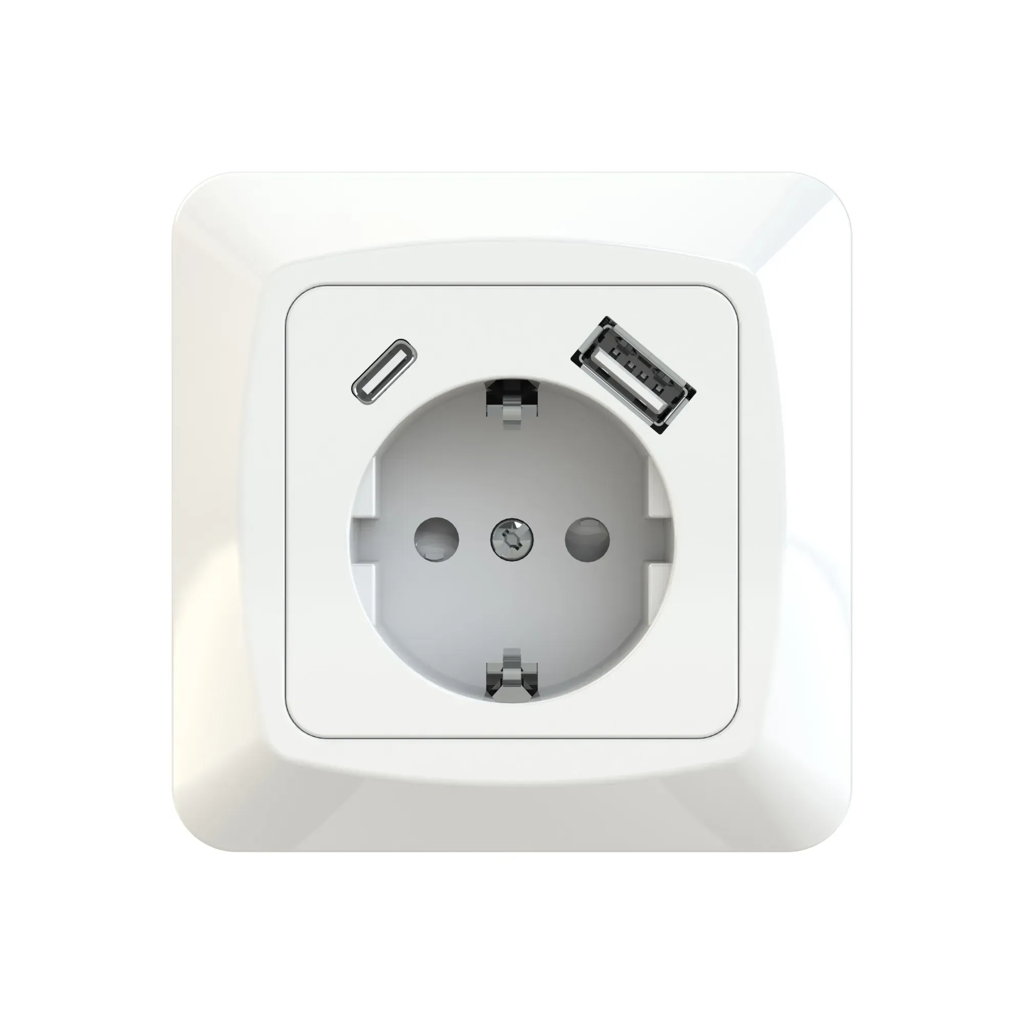 Pistorasia Etman Novett 1S+USB A+C/16A/IP21 UPJ VAL