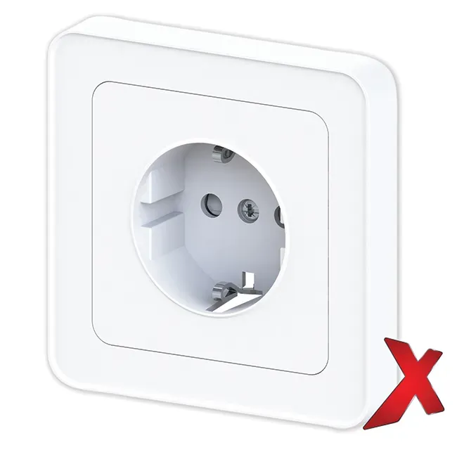 Pistorasia Etman DesignX 1S/16A/IP21 UPJ VAL
