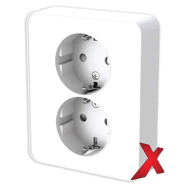 Pistorasia Etman DesignX 2S/16A/IP21 UPJ VAL