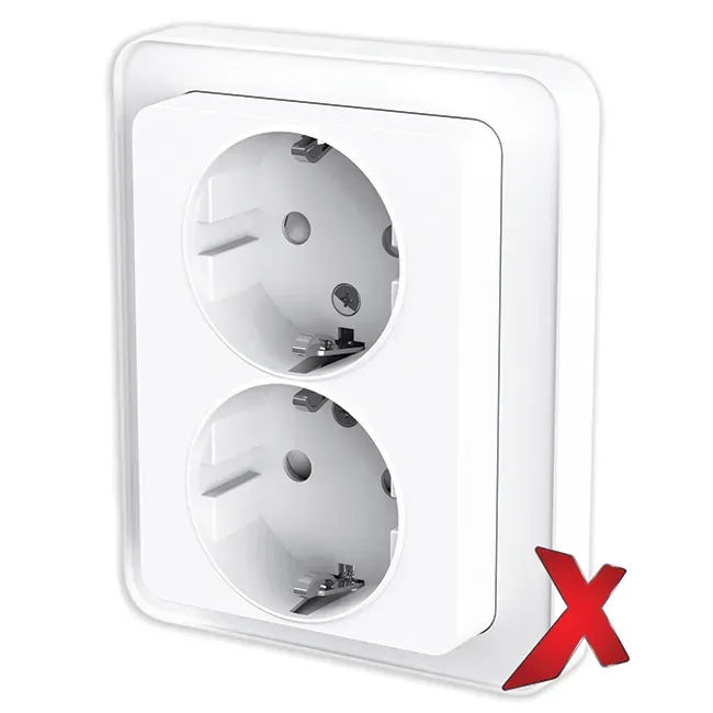 Pistorasia Etman DesignX 2S/16A/IP21 UKJ PL VAL