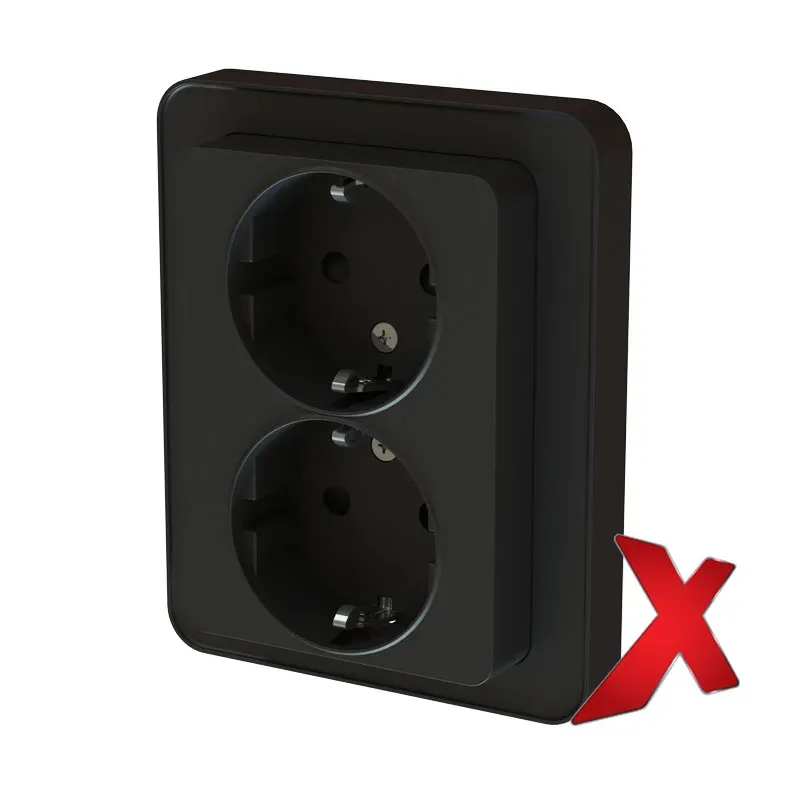 Pistorasia Etman DesignX 2S/16A/IP21 UKJ PL MUS