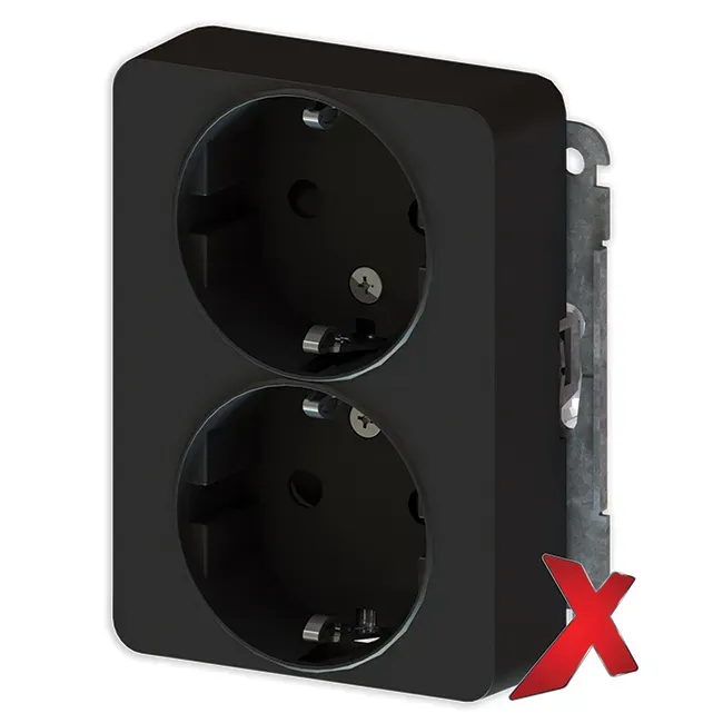 Pistorasia Etman DesignX 2S/16A/IP21 UKJ MUS