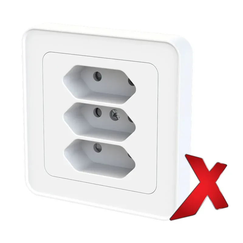 Pistorasia Etman DesignX 3E/16A/IP21 UPR VAL