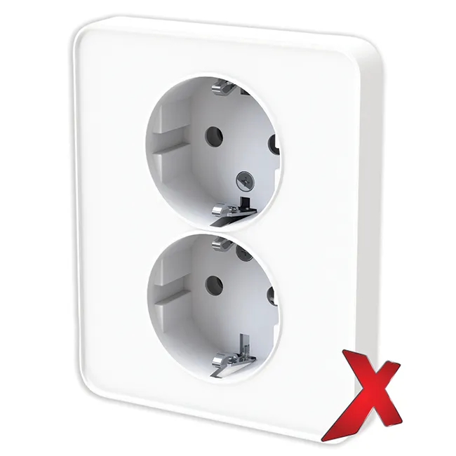 Pistorasia Etman DesignX 2S/16A/IP21 UPJ MATALA VAL