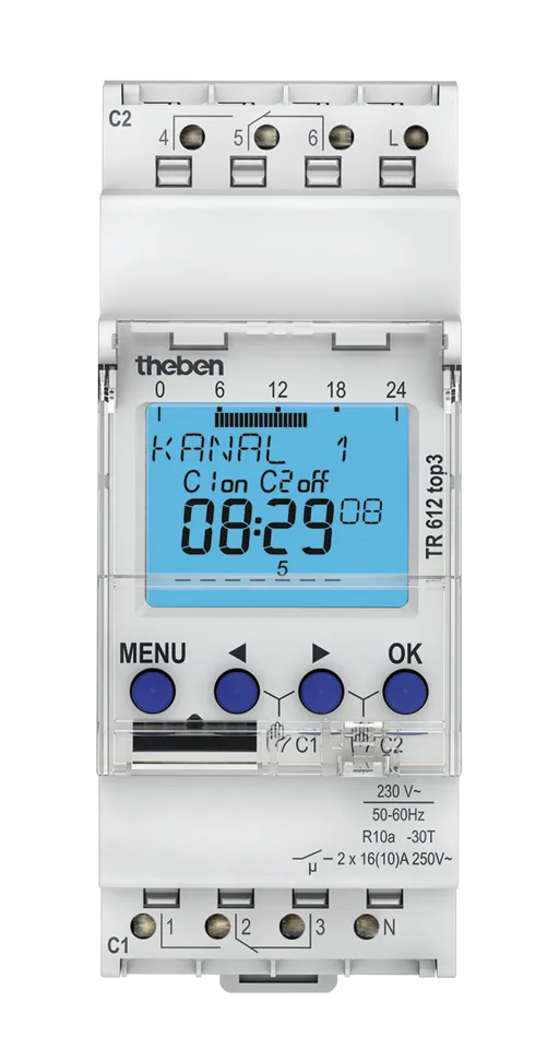 Kellokytkin TR 612 TOP3 2-KAN.