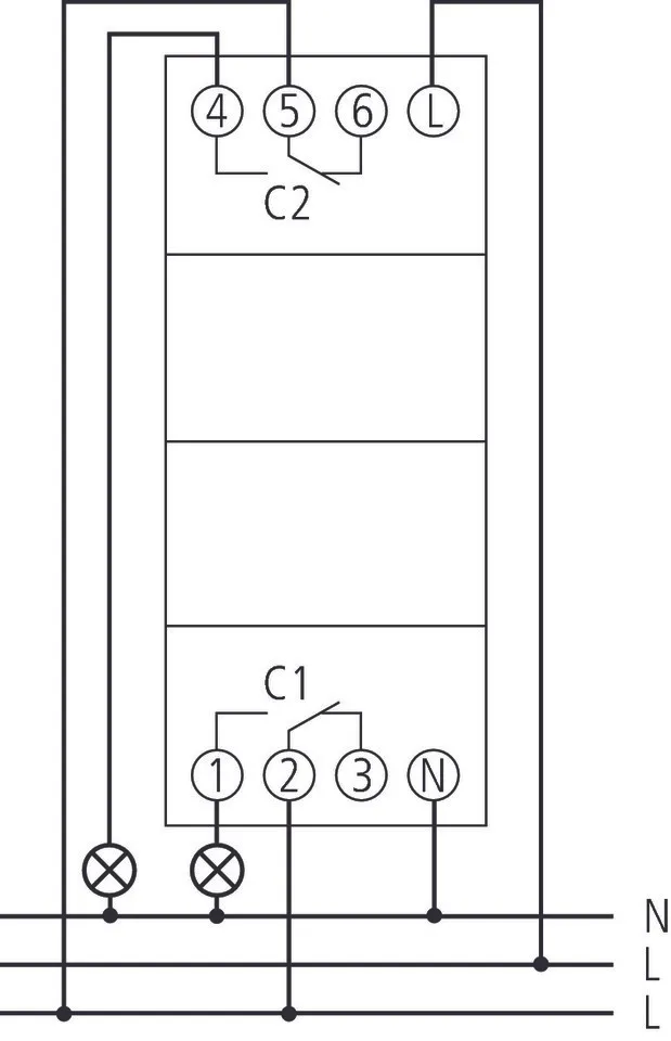 Kellokytkin TR 612 TOP3 2-KAN.