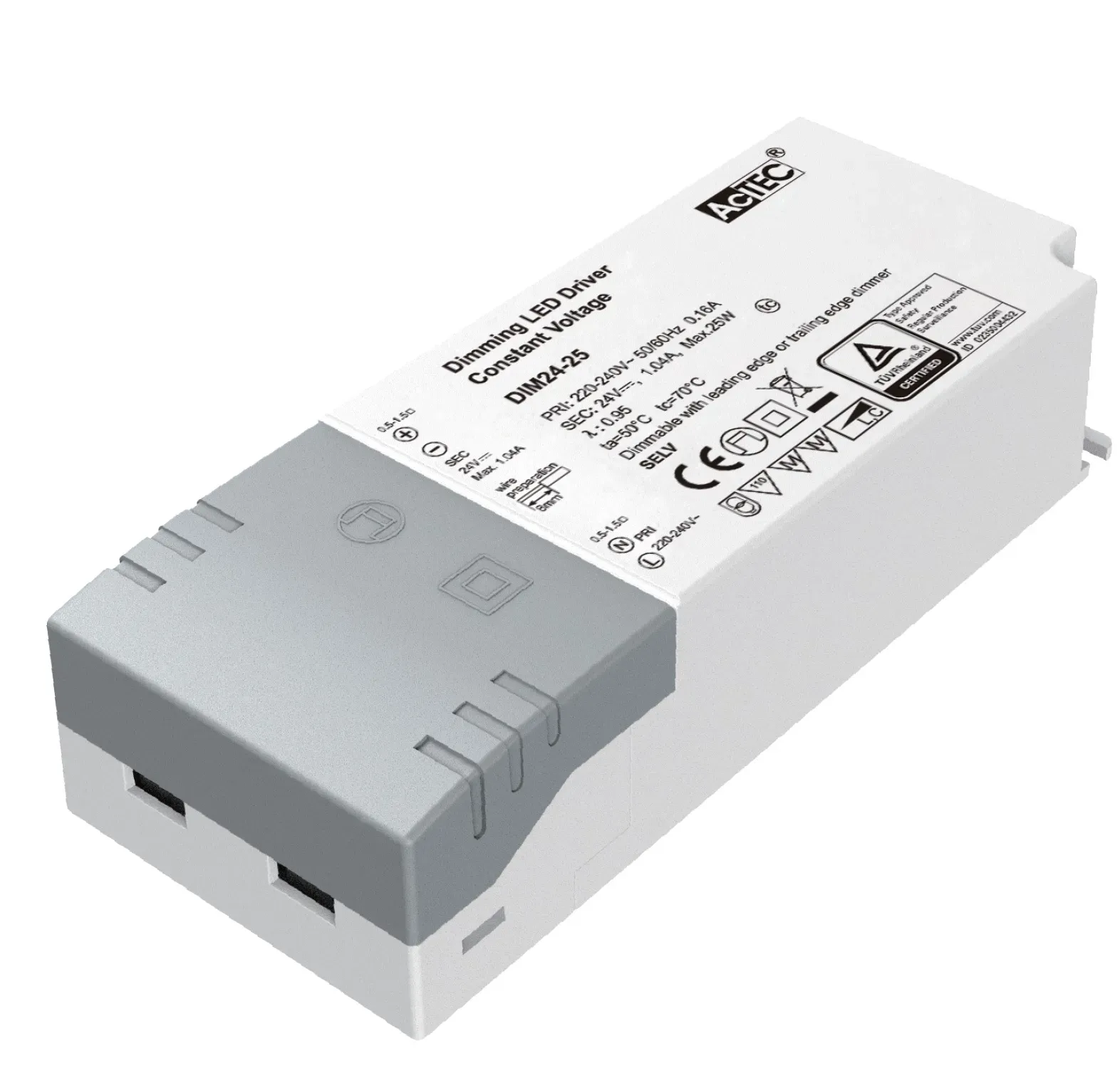 LED-Liitäntälaite Etman 25W 24V DIM 0,1-1,04A