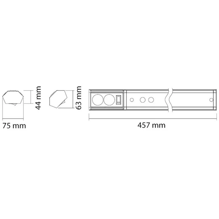 Työpistevalaisin Megaman KETO 4,5W 3000/4000K IP21 457MM
