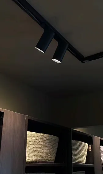 Kohdevalaisin Etman ETLED STAR GU10 7W LED 1P MUSTA