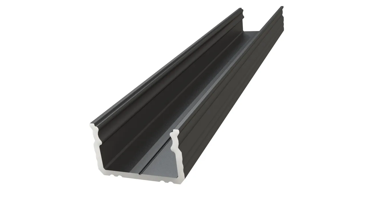 LED-profiili Etman DUCT LOW 10MM MUS SET