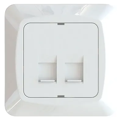 Telerasia Etman Novett 2xRJ45 Keystone 15,6x19,2 PL MUS