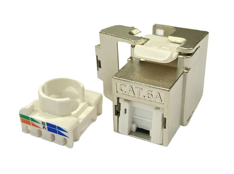 Liitin-CAT6a RJ45 Keystone liitin CAT6A STP
