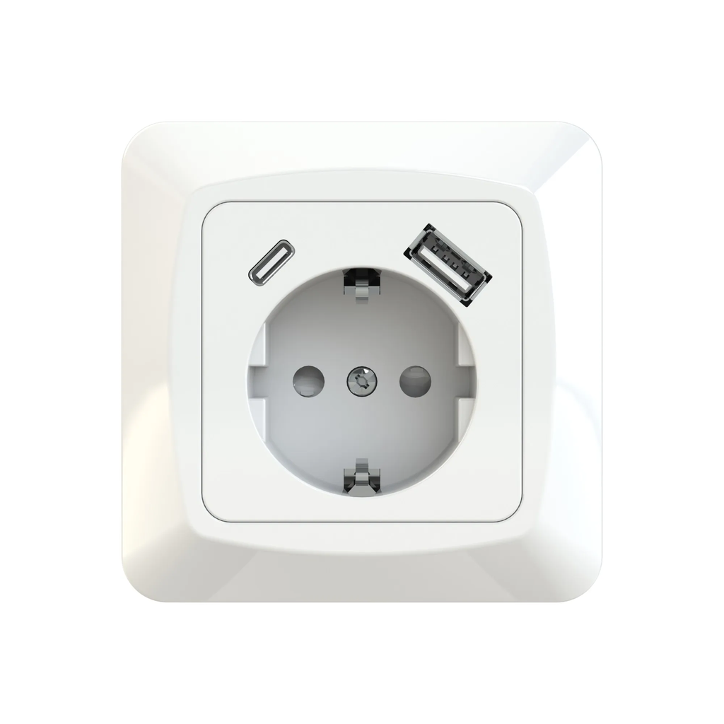 1S+USB A+C/16A/IP21 UPJ VAL