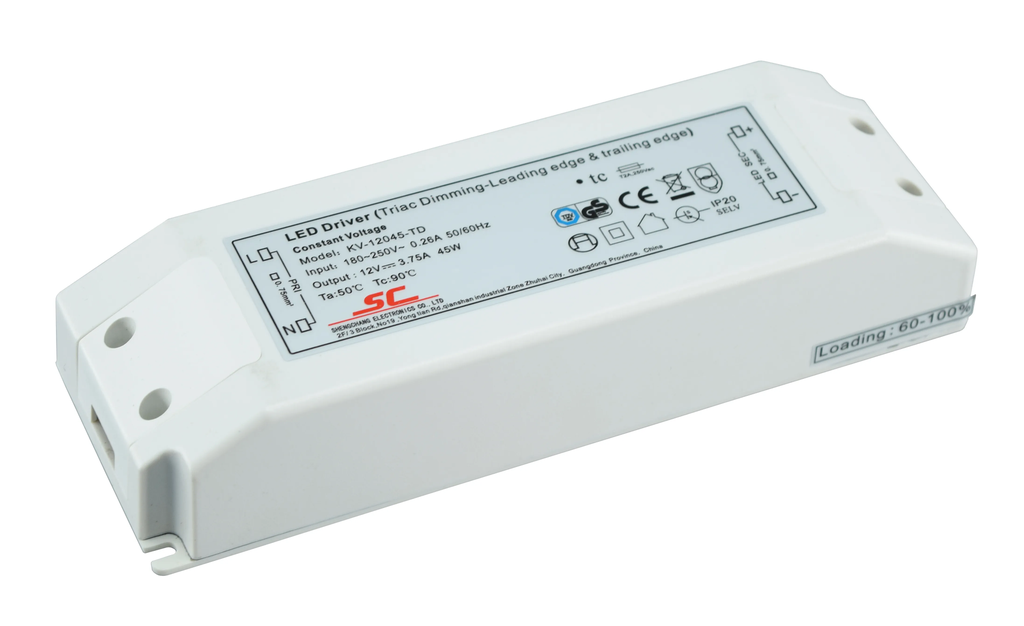 LED driver 12V 45W IP20 Triac himmennet