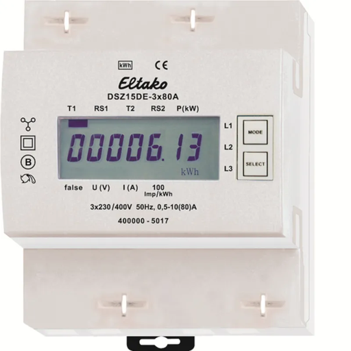 [6712635] Energiamittari 3x80A,DIN,4mod
