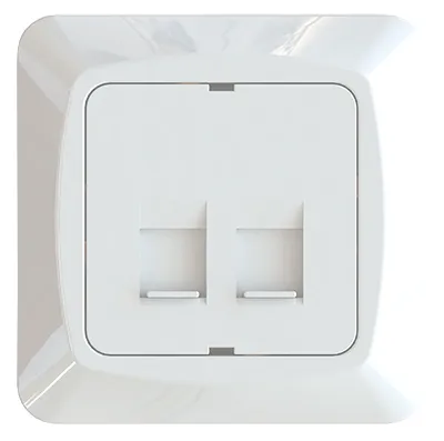 [7222504] 2xRJ45 Keystone 15,6x19,8 PL PUN